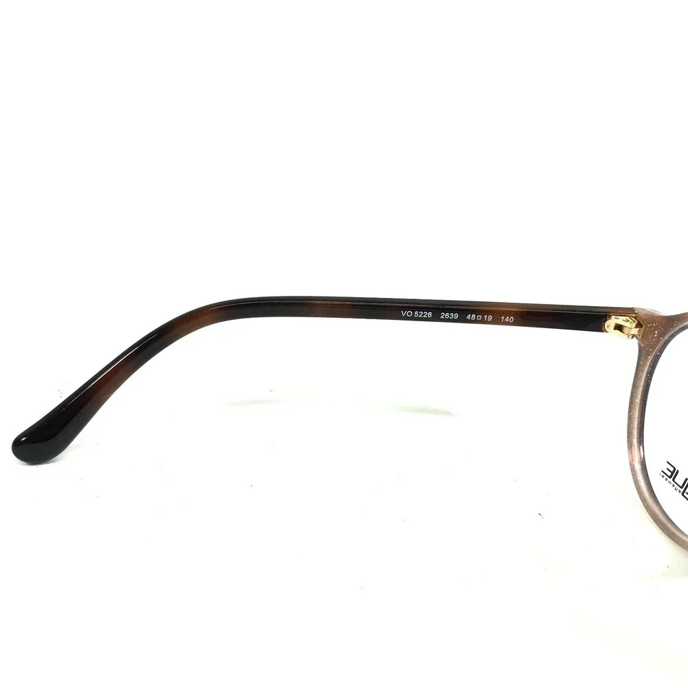 Vogue Eyeglasses Frames VO5226 2639 Brown Nude Fade Round Hexagon 48-19-140